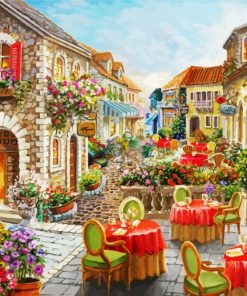Italian Outdoor Coffee paint by numbers