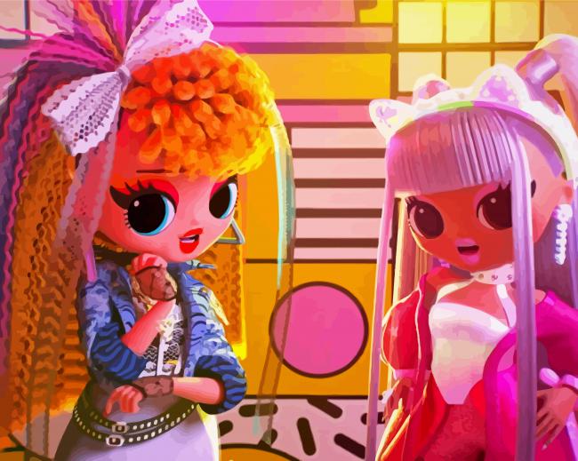 Lol Dolls paint by numbers