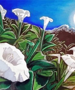 Aesthetic Moonflowers Art paint by number