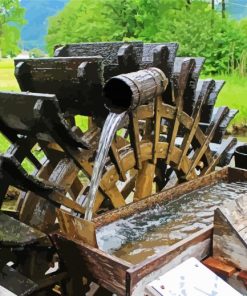 Old Water Mills paint by numbers