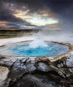 Hot Springs paint by numbers