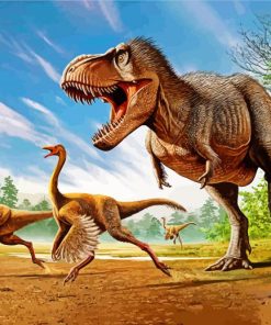 Dinasaurs Animals paint by numbers