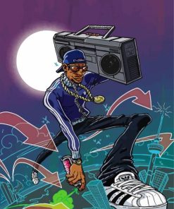 African Hip Hop Dancer paint by numbers