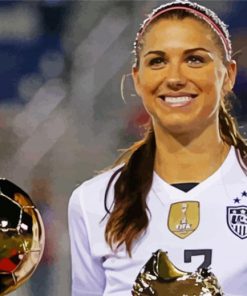 Alex Morgan paint by numbers