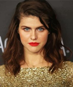 Alexandra Daddario paint by numbers