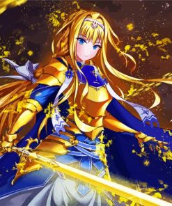 Alice Zuberg Sword Art Online Anime Character paint by number