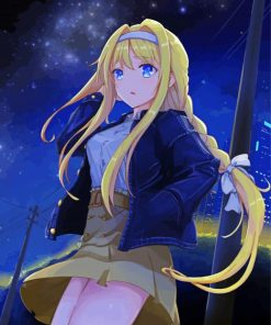 Alice Zuberg Sword Art Online Anime paint by number