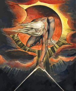 Ancient Of Days By William Blake paint by numbers