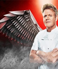 Angelic Chef Ramsay paint by number