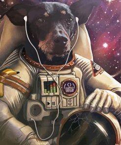 Animal Astronaut paint by number