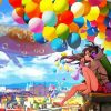 Anime Girl And Whales paint by numbers
