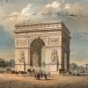 Arc De Triomphe Paris 1930 paint by numbers