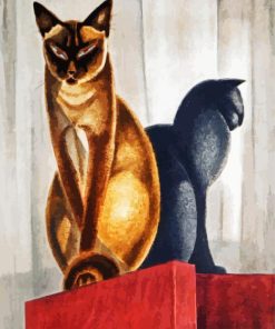 Art Deco Cats paint by numbers