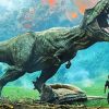 Artistic Dinasaur paint by numbers