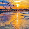 Atlantic City At Sunset paint by number