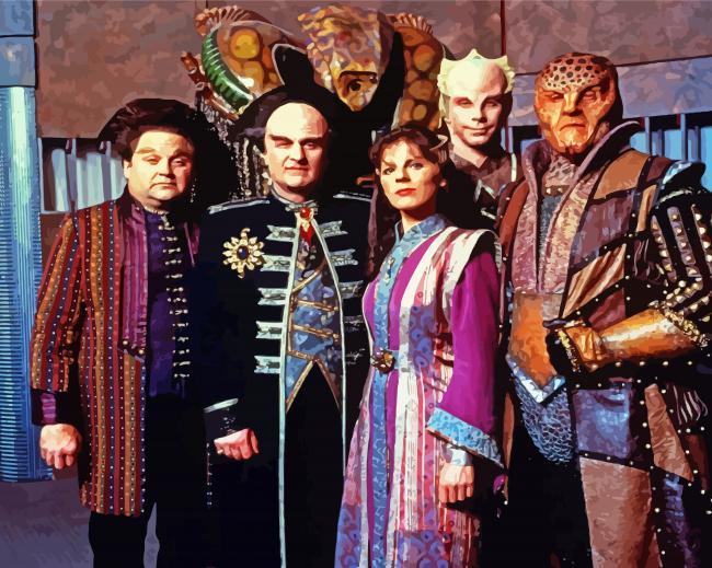 Babylon 5 Cast paint by number