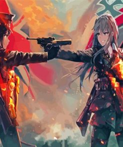 Battlefield Anime paint by number