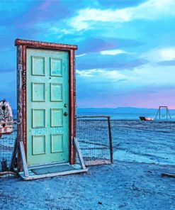 Beach Door paint by number