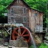 Beautiful Old Water Mills paint by numbers