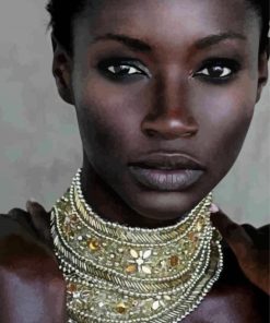 Beautiful African Woman Art paint by numbers