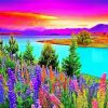 Beautiful Colorful Landscape paint by number