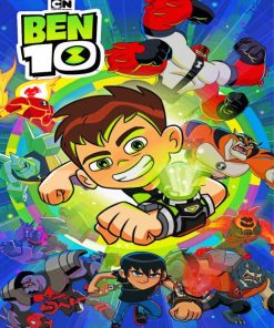 Ben 10 Cartoon paint by number