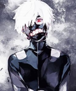 Black And White Ken Kaneki paint by number