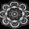 Black And White Mandala Art paint by numbers