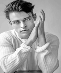 Black And White Thomas Doherty paint by numbers
