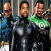 Black Superheroes Art paint by numbers