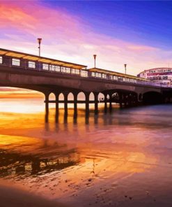 Bournemouth Pier At Sunrise paint by numbers