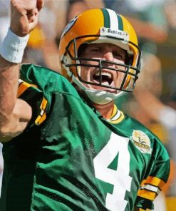 Brett Favre Player paint by number