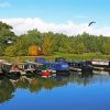 British Canal Boats paint by number