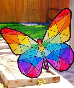 Butterfly Suncatcher paint by number