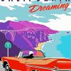 California Vintage Travel paint by numbers