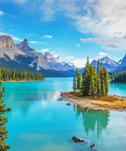 Canada National Park paint by numbers