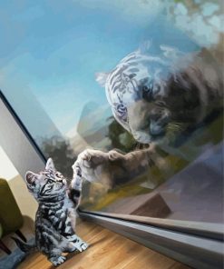 Cat And Tiger paint by number