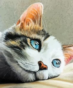 Pastel Cat paint by number