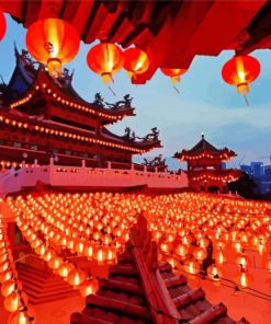 Chinese New Year Lanterns paint by number