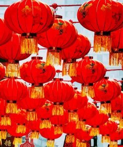 Chinese Lanterns paint by number