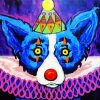 Clown Blue Dog paint by numbers