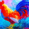 Colorful Chicken Art paint by number