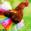 Colorful Chicken paint by number