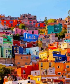 Colorful City paint by numbers