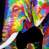 Colorful Elephant paint by numbers