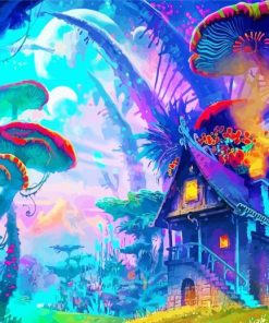 Colorful Fantasy Landscape paint by number