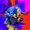 Colorful Jiu Jitsu Sport Art paint by numbers