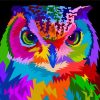 Colorful Manada Strix paint by numbers