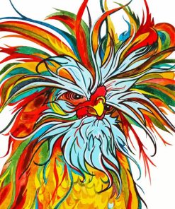 Colorful Chikeens paint by numbers