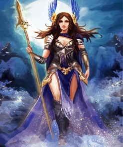 Cool Warrior Goddess paint by number